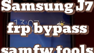 Samsung J7 j2 j5 j210 frp bypass samfw tools done [upl. by Roath]