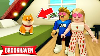 Wir ADOPTIEREN ein BABY HUND in BROOKHAVEN Roblox Brookhaven 🏡RP  Story Deutsch [upl. by Nyrat]