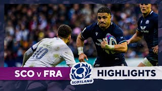 HIGHLIGHTS  Scotland v France  Guinness Mens Six Nations 2024 [upl. by Ignace]