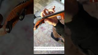 Hark The Herald Angels Sing beginner violin tutorial shorts [upl. by Meesan]