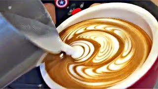 Barista Latte Art Training Compilation  Very Satisfying [upl. by Erdua]