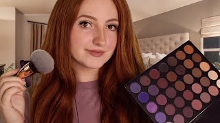 ASMR Best Friend Does Your Makeup Roleplay Personal Attention Face Brushing Tapping [upl. by Luas88]