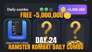 DAY 24 HAMSTER KOMBAT TODAY COMBO CARDS HSMSTER KOMBAT DAILY COMBO JUNE 15 [upl. by Atiuqehc]