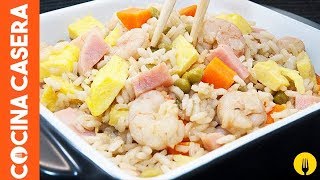 Arroz chino tres delicias casero [upl. by Aklog]