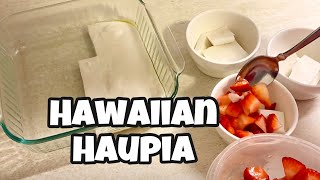 Hawaiian Haupia Recipe 50 State Dessert Series [upl. by Aderf]