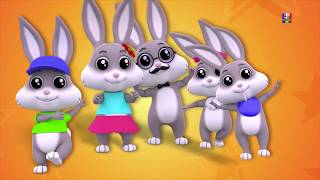 Lapins doigt Famille  Rime enfantine  Chanson pour enfants  Kids Rhyme  Rabbits Finger Family [upl. by Conte]