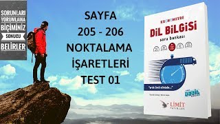 LİMİT YAYINLARI  LİMİT KRONOMETRE DİL BİLGİSİ SB  NOKTALAMA İŞARETLERİ TEST 01 [upl. by Gram]