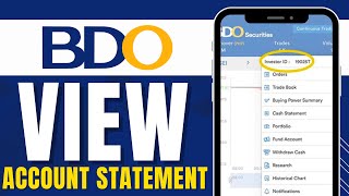 HOW TO VIEW STATEMENT OF ACCOUNT IN BDO ONLINE Easy [upl. by Akinimod]