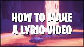 How to make a Lyric Video in Davinci Resolve [upl. by Ahsote]