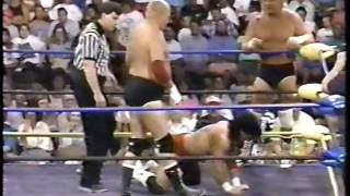 Hardliners Dick Murdoch amp Dick Slater vs Rikki Nelson amp Joey Maggs 19910721 [upl. by Gaiser]