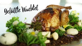 Gefüllte Wachtel selbst zubereiten Gourmondo Food Studio [upl. by Adnor715]