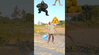 Flying Crying babies catching vs dancing gorillajokar frog vs cute blue boudi  Funny😀 magic video [upl. by Annekahs523]