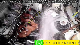 desincrustante ferrico multipropósito para limpieza vehicular WhatsApp 57 316 766 69 16 [upl. by Adnor954]