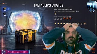 Opening 75 Engineers Crates  World of Tanks [upl. by Ahtoelc303]