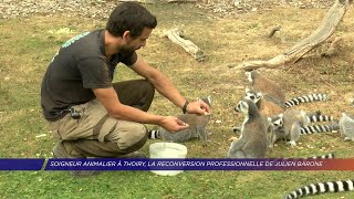 Yvelines  Soigneur animalier au zoo de Thoiry la reconversion professionnelle de Julien Barone [upl. by Berthoud]