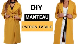 DIY COMMENT TRACER PATRON MANTEAU FEMME  tuto complet [upl. by Eynaffit]