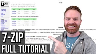 7Zip install and tutorial The best free file archiver youll ever need [upl. by Edmondo99]