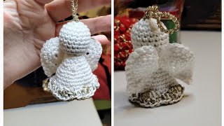 Crochet  Tutorial  Angioletto di Natale semplice e adorabile 🎄 [upl. by Allekram]