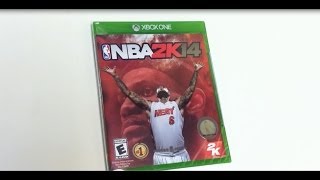 NBA 2K14 Xbox One Unboxing [upl. by Ozmo45]