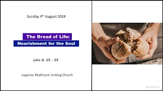 Lugarno Peakhurst Uniting Church Online Service Sunday 4th August 2024 [upl. by Ymrej601]