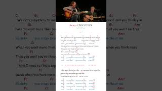 Society Guitar Chords  Eddie Vedder [upl. by Eitak]