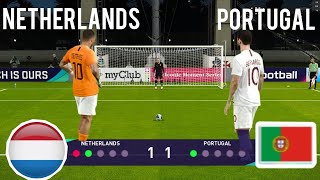 PORTUGAL vs NETHERLANDS  Penalty Shootout  CRonaldo vs Van Dijk  Gameplay PC [upl. by Hsirt]