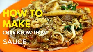 How To Make a simple char kway teow seasoning sauce  Foodie Bite [upl. by Snilloc864]