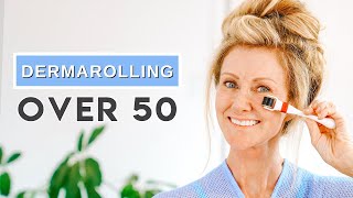 How To Use A DERMA ROLLER At Home  Tutorial For Women Over 50 [upl. by Llydnek]