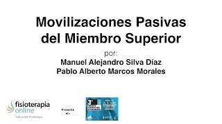 Movilizaciones pasivas del miembro superior [upl. by Nede268]