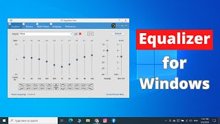 How to Install Equalizer in Windows 10 or 11  Equalizer for PC [upl. by Fronniah]