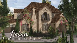 🪴 Roblox Bloxburg Italian Villa House I Casa Toscana 🌿 [upl. by Amelus552]