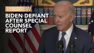 Biden Defiant After Special Counsel Report  The View [upl. by Nylaf]