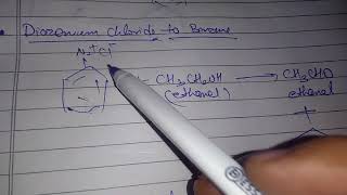 Diazonium chloride to benzene  diazonium chloride to benzene reaction conversion [upl. by Ahlgren86]