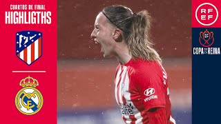 RESUMEN I Cuartos de final I Atlético de Madrid 21 Real Madrid CF I Copa de La Reina 2324 [upl. by Licht]