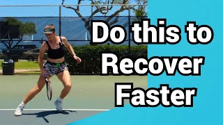 How to recover after hitting in tennis [upl. by Legin]