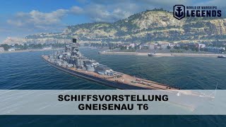 Schlachtschiff vorgestellt  Gneisenau  World of Warships Legends [upl. by Gervais645]