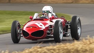 1961 Ferrari 156 F1 Sharknose 65° amp 120° 15L V6 Sound  Warm Up amp Accelerations [upl. by Claudia]