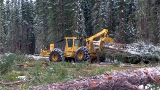 Tigercat 632E Skidder in Alberta [upl. by Godiva879]