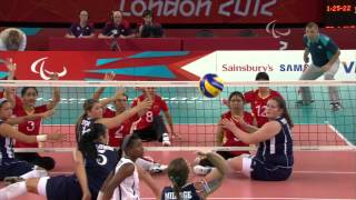 Sitting Volleyball  USA vs CHN  Womens Gold Medal Match  London 2012 Paralympic Games [upl. by Arak]