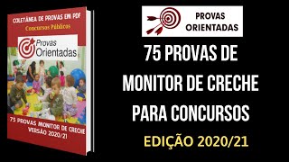 Provas concurso Monitor de Creche [upl. by Rucker]