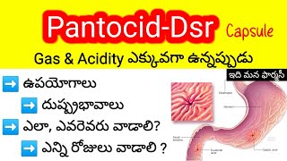 pantocid dsr review in telugu  uses dosedosage sideeffects precautions  panto40domperidone30 [upl. by Tindall]