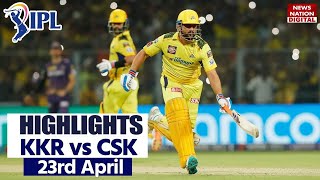 CSK vs KKR Match Highlights Today IPL Match Highlights  IPL 2023  Chennai vs Kolkata [upl. by Norvol]