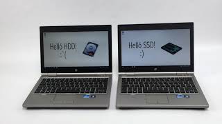 Computer Factory HP eliteBook 2570p HDD vs SSD [upl. by Tioneb]