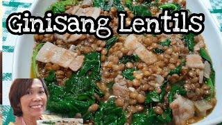 Ginisang Lentils  Filipino taste [upl. by Drescher]