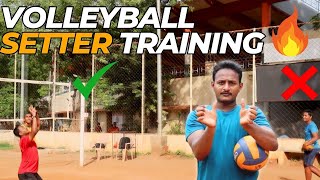 Best Volleyball Setter Training 2024  abbas royal 5 volleyball setter training in Hindi [upl. by Qooraf66]