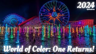 WORLD OF COLOR  ONE RETURNS  2024 [upl. by Feola]