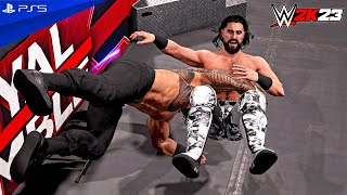 WWE 2K23  Reigns vs Rollins vs Lesnar vs Cena vs Orton vs Rock vs Punk vs Cody  Elimination Match [upl. by Melak486]