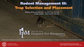 Rodent Management III Trap Selection and Placement [upl. by Arahat]