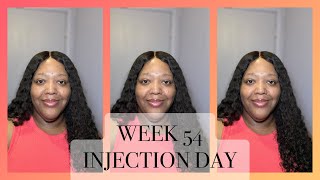 WEEK 54  INJECTION DAY  125 MG MOUNJARO TIRZEPATIDE JOURNEY  RIGHT THIGH  LIFE OF VIVI [upl. by Igiul153]