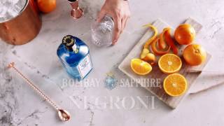 Bombay Sapphire Negroni Cocktail Recipe [upl. by Euqinot]